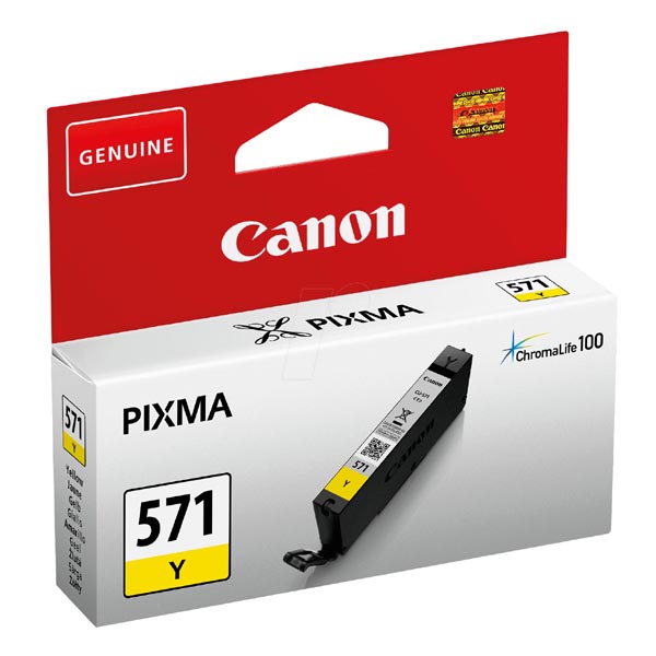 ГЛАВА ЗА CANON PIXMA MG 5700/5750/5751/5752/5753/6800/6850/6851/6852/6853/7700/7750/7751/7752/7753/TS 5055/6052/5050/5051/5052/6050/6051/8050/8051/8052/8053/9050/9051/9052 - Yellow - ink tank - /571/ - CLI-571Y (CLI571Y) - PN 0388C001