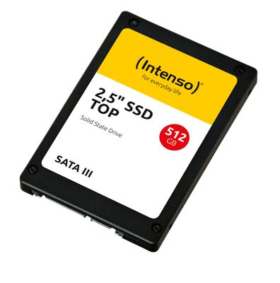 Вътрешен твърд диск Intenso SSD Top - 512 GB - 2.5" - SATA 6 GB/s - P№ 3812450