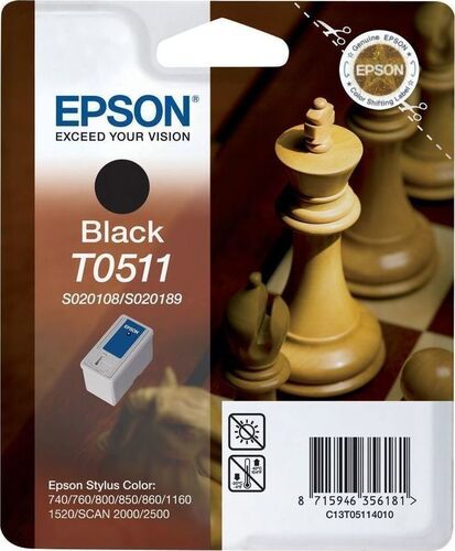 ГЛАВА ЗА EPSON STYLUS 740/760/800/850/860/1160/1520/SCAN 2000/2500 - S020108/S020189 - Black - OUTLET - P№ C13T051140