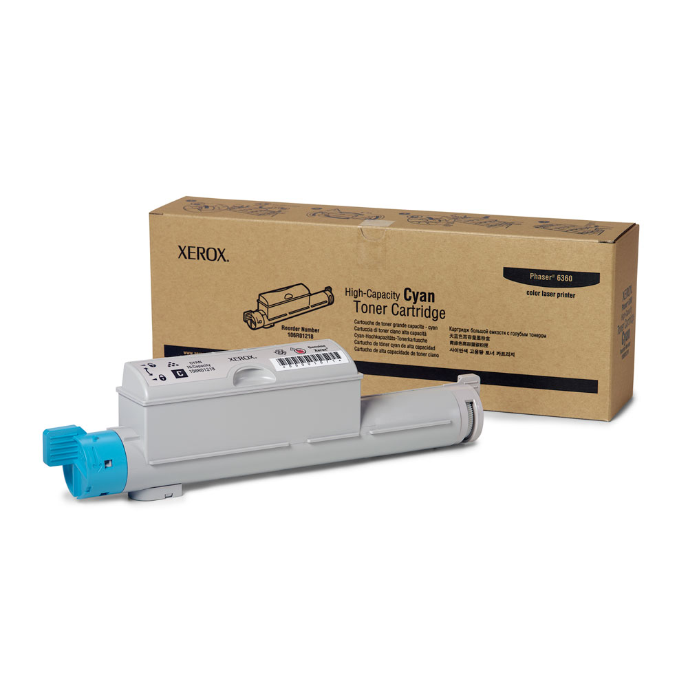 КАСЕТА ЗА XEROX Phaser 6360 - Cyan - HIGH CAPACITY - P№ 106R01218