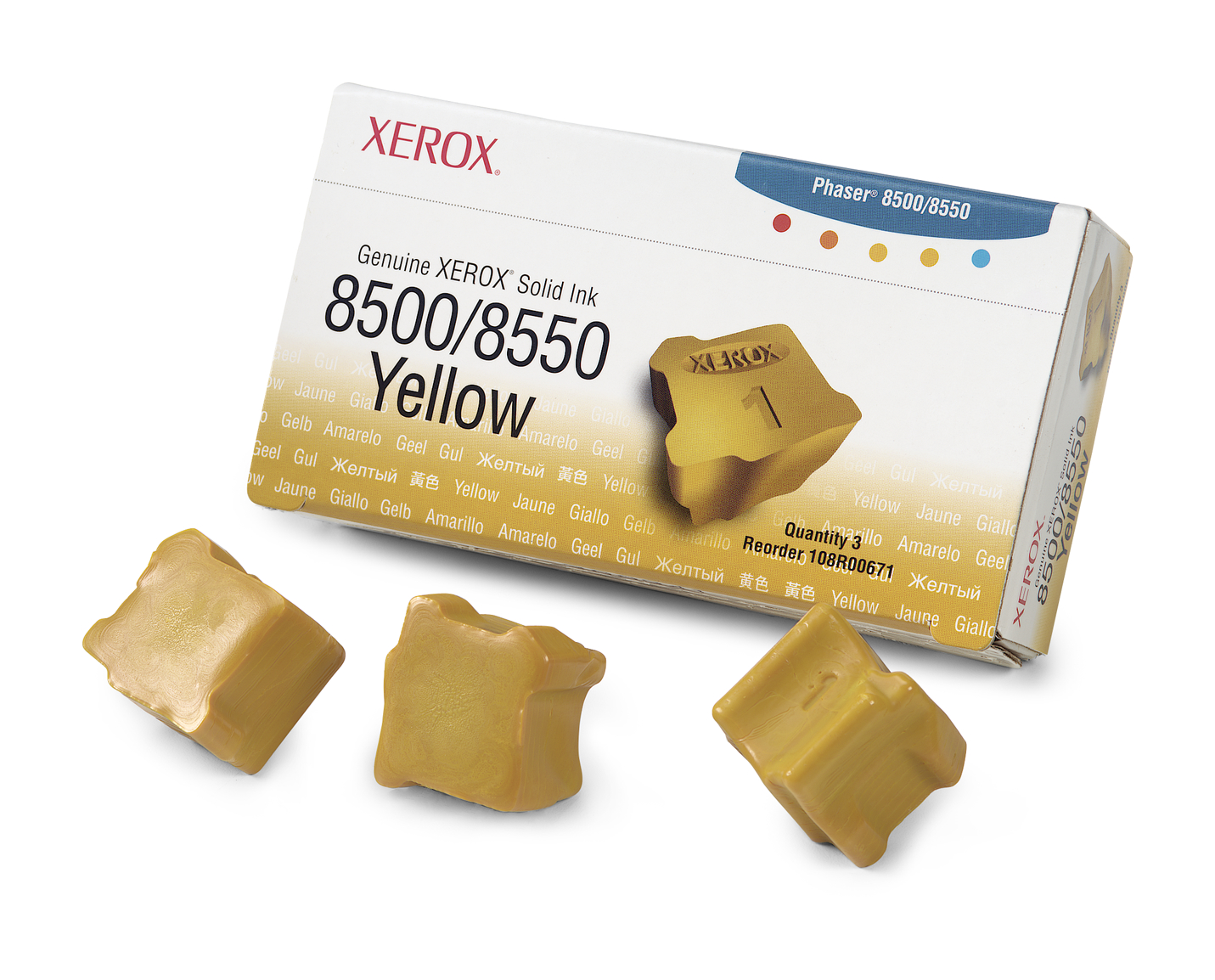 МАСТИЛО ЗА XEROX ColorStix PHASER 8500/8550 - ink 3 Yellow Sticks - OUTLET - PN 108R00671