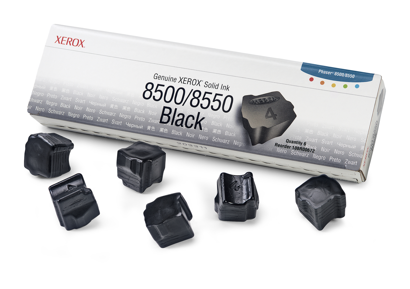 МАСТИЛО ЗА XEROX ColorStix PHASER 8500/8550 - ink 6 Black Sticks - OUTLET - P№ 108R00672