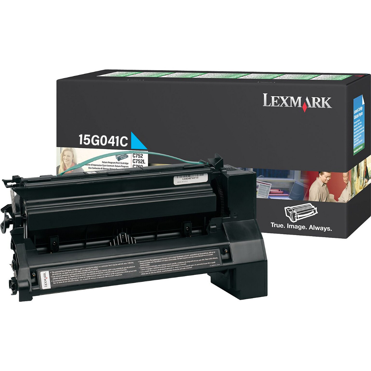 КАСЕТА ЗА LEXMARK C752 - Cyan - Return program cartridge - OUTLET - P№ 15G041C