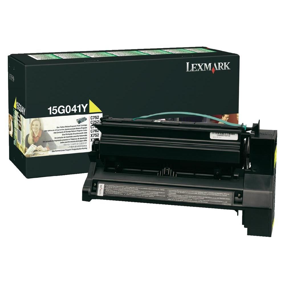 КАСЕТА ЗА LEXMARK C752 - Yellow - Return program cartridge - OUTLET - PN 15G041Y