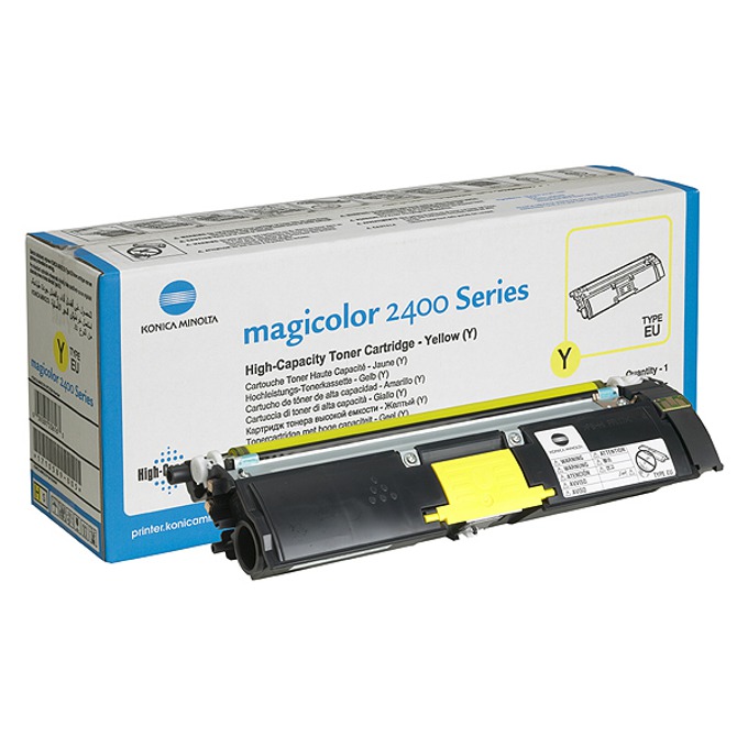 КАСЕТА ЗА KONICA MINOLTA MC 2400/2500 Series - Yellow - HIGH CAPACITY  - PN 1710589-005 (1710589005) / A00W132