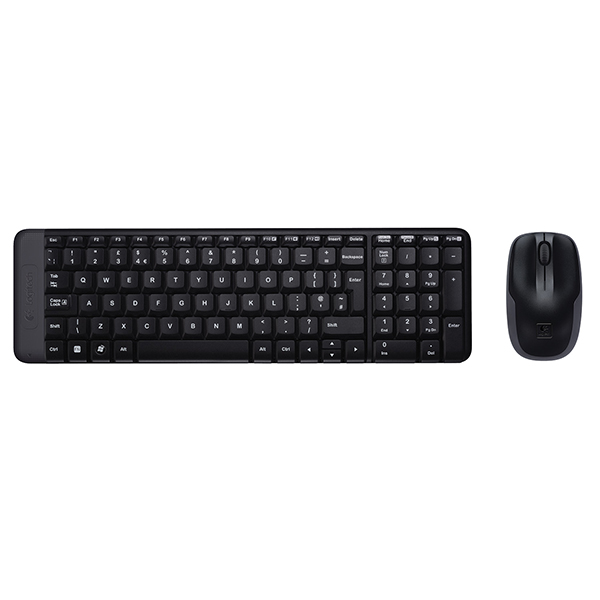 КОМПЛЕКТ МИШКА + КЛАВИАТУРА LOGITECH MK220 US - Wireless - Black - БЕЗ БДС КИРИЛИЗАЦИЯ - P№ 910-003161