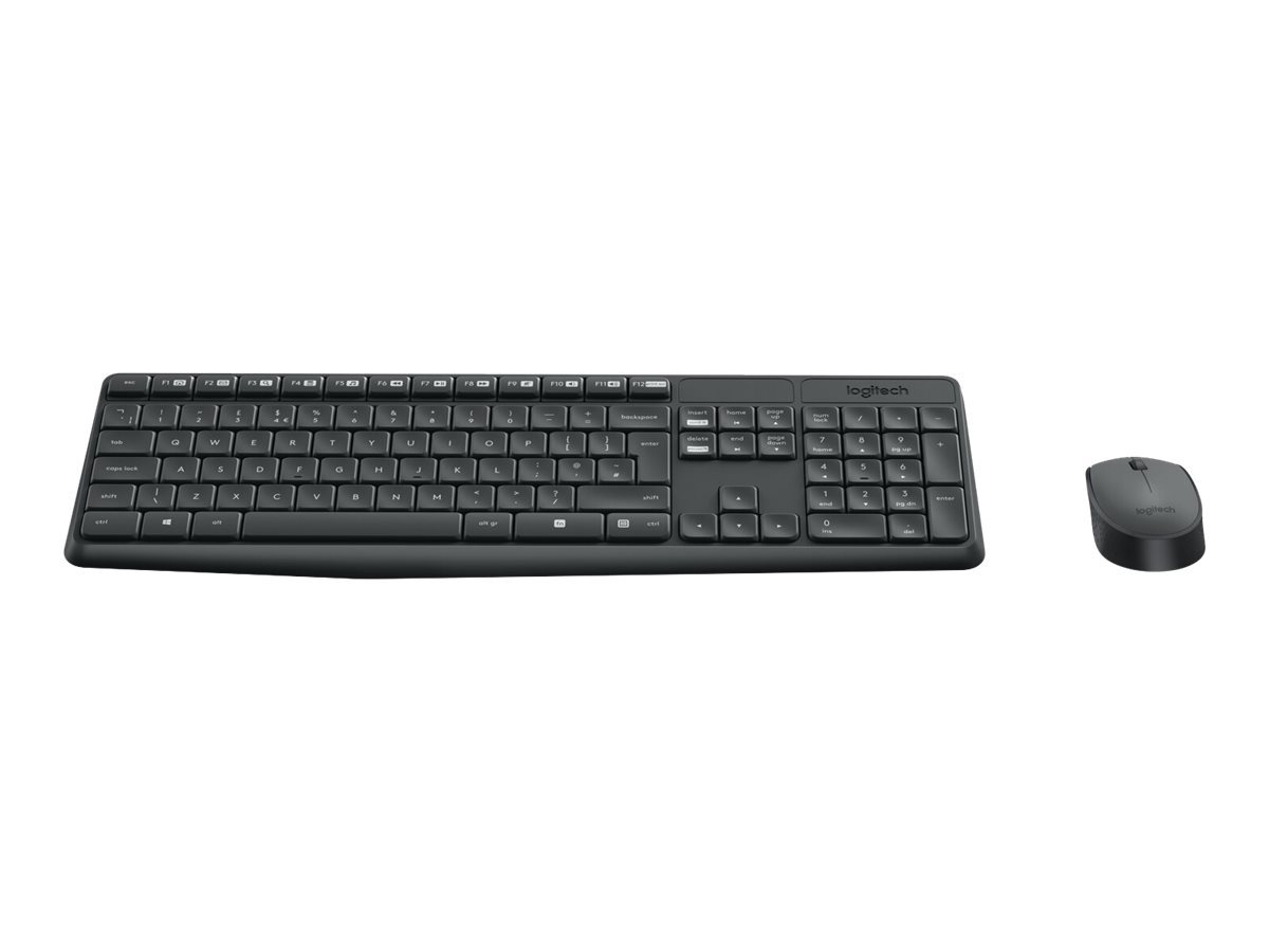 КОМПЛЕКТ МИШКА + КЛАВИАТУРА LOGITECH MK235U Wireless - Black - P№ 920-007931