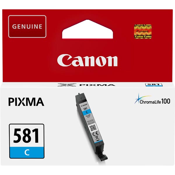 ГЛАВА ЗА CANON PIXMA TR 7550/8550/TS 6150/6151/8150/8151/8152/9150/9155 - Cyan - ink tank - /581/ - CLI-581C (CLI581C) - PN 2103C001