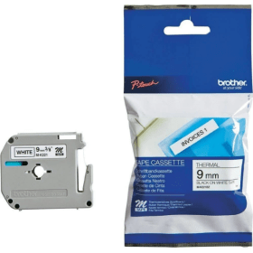 ЛЕНТА ЗА ЕТИКЕТНИ ПРИНТЕРИ BROTHER P-Touch/P-Touch M - 9 mm x 8,00 m - BLACK ON WHITE TAPE - P№ MK-221BZ