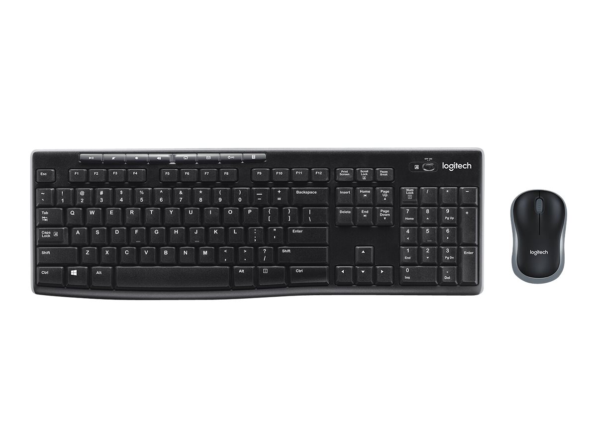 КОМПЛЕКТ МИШКА + КЛАВИАТУРА LOGITECH MK270 US - Wireless - БЕЗ БДС КИРИЛИЗАЦИЯ - Black - P№ 920-004508