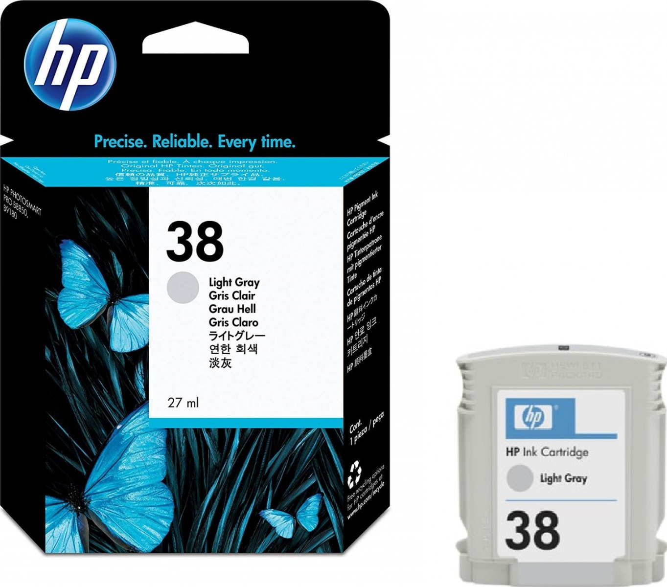 ГЛАВА ЗА HEWLETT PACKARD Photosmart Pro B9180 Professional Photo Printer - Light Grey Pigment Ink - /38/ - P№ C9414A -  320 pages / 27 ml