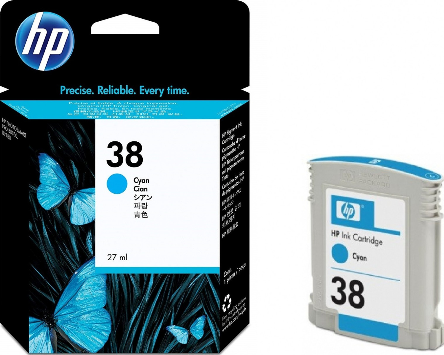 ГЛАВА ЗА HEWLETT PACKARD Photosmart Pro B9180 Professional Photo Printer - Cyan Pigment Ink - /38/ - P№ C9415A -  2270 pages / 27 ml