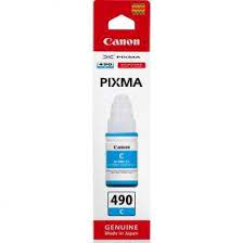 БУТИЛКА МАСТИЛО ЗА CANON PIXMA G1400/G2400/G3400 - /490/ - GI-490C - Ink Bottle - Cyan - P№ BS0664C001AA