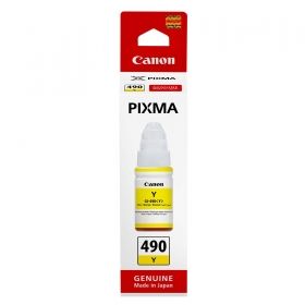 БУТИЛКА МАСТИЛО ЗА CANON PIXMA G1400/G2400/G3400 - /490/ - GI-490Y - Ink Bottle - Yellow - P№ BS0666C001AA