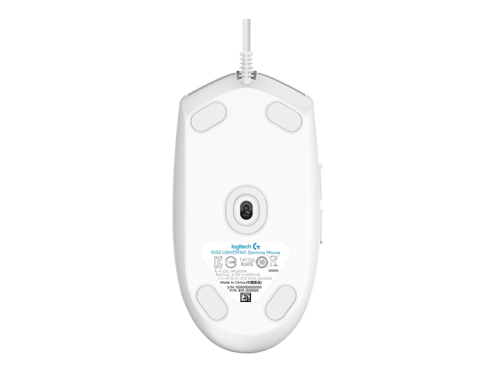 МИШКА LOGITECH G102 Lightsync USB - White - P№ 910-005824