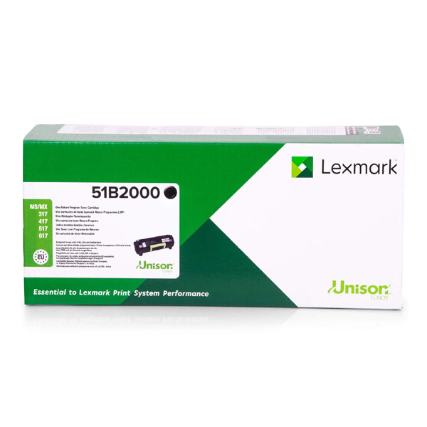 КАСЕТА ЗА LEXMARK  MS 317dn/417dn//517dn/617dn/MX 317dn/417dn/517de/617de - Black - P№ 51B2000