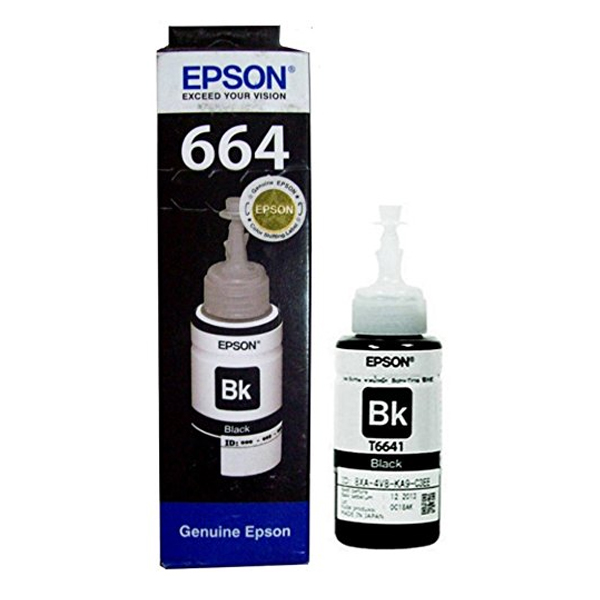 БУТИЛКА МАСТИЛО ЗА EPSON L100/L110/L200/L210/L300/L355/L550 - Ink Bottle - Black - /664/ - T6641 - P№ C13T66414A