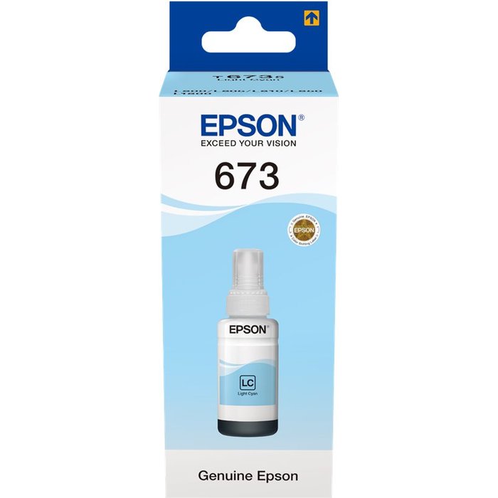 БУТИЛКА МАСТИЛО ЗА EPSON L800/L810/L850/L1800/L805 - Ink Bottle - Light Cyan - /673/ - T6735 - P№ C13T67354A