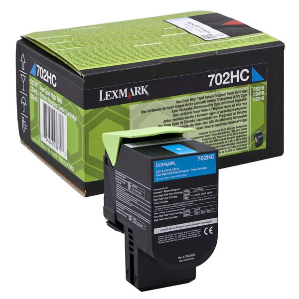 КАСЕТА ЗА LEXMARK CS310/CS410/CS510 - Cyan - HIGH CAPACITY - Return program cartridge - PN 70C2HC0 - /702HC/