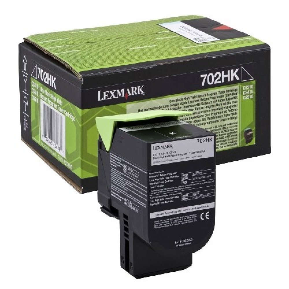 КАСЕТА ЗА LEXMARK CS310/CS410/CS510 - Black - HIGH CAPACITY - Return program cartridge - PN 70C2HK0 - /702HK/