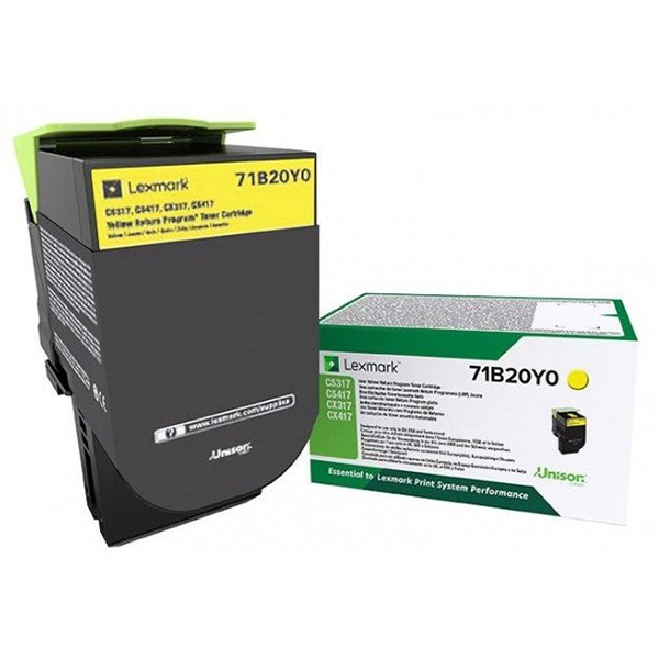 КАСЕТА ЗА LEXMARK CX/CS 317/417/517 Series - Yellow - Return program cartridge - PN  71B20Y0 