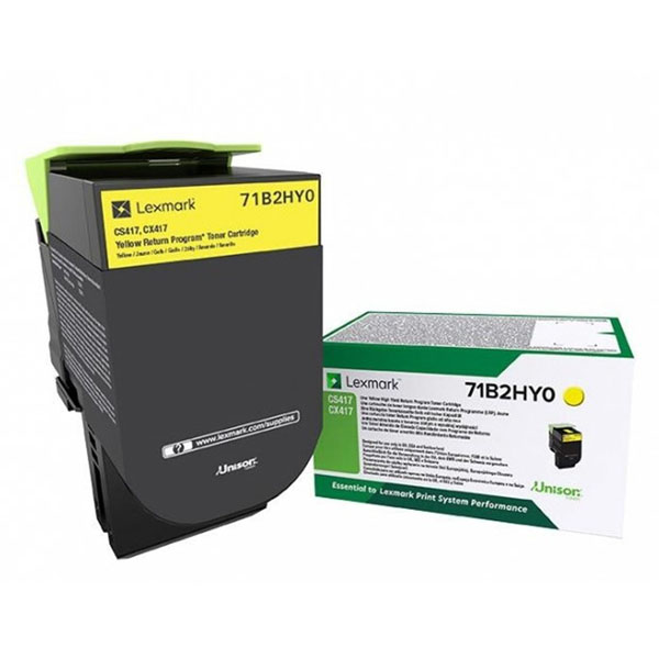 КАСЕТА ЗА LEXMARK CS417dn/CX417dn/CS517/CX517 - Yellow - HIGH CAPACITY -  Return program cartridge - PN  71B2HY0