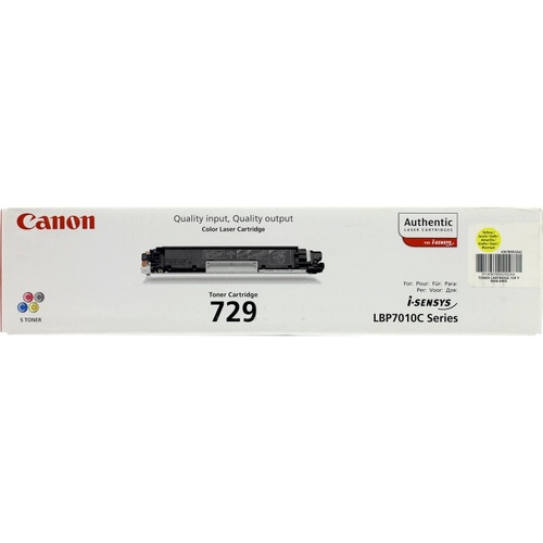 КАСЕТА ЗА CANON LBP 7018C/7010C - Yellow - CRG729Y (CRG-729Y) - PN CR4367B002AA