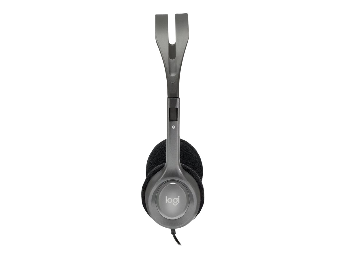 СЛУШАЛКИ LOGITECH H110 -  Wired - Silver - P№ 981-000271