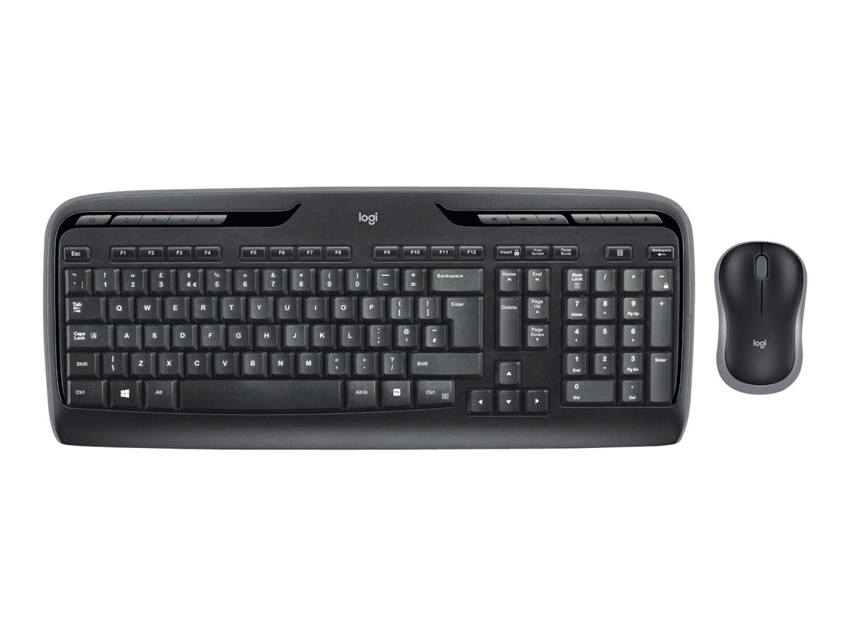 КОМПЛЕКТ МИШКА + КЛАВИАТУРА LOGITECH MK330 US - Wireless - БЕЗ БДС КИРИЛИЗАЦИЯ - without BDS Cyrillic - Black - P№ 920-003989