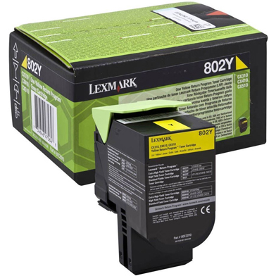 КАСЕТА ЗА LEXMARK CX310/CX410/CX510 - Yellow - Return program cartridge - PN 80C20Y0 - /802Y/