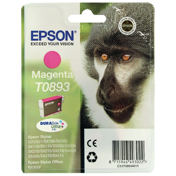 ГЛАВА ЗА EPSON STYLUS S20/SX 100/105/200/205/400/405/BX 300F - Magenta - P№ C13T08934010