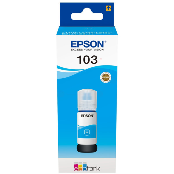 БУТИЛКА МАСТИЛО ЗА EPSON L1110/L3100/L3101/L3110/L3150/L5190 - /103/ - EcoTank - Cyan - Ink Bottle - P№ C13T00S24A 