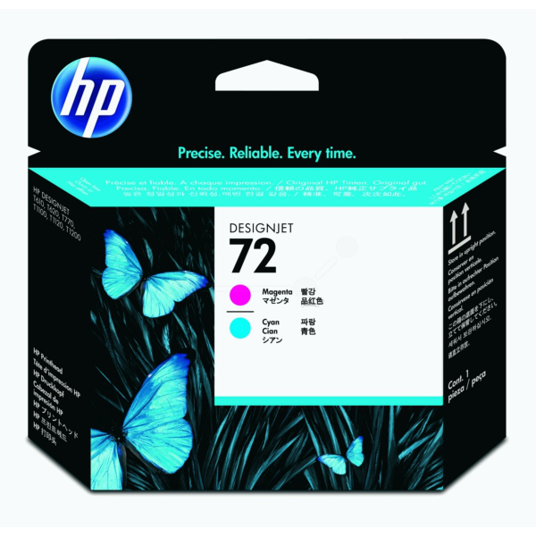 ГЛАВА (PRINTHEAD) ЗА HEWLETT PACKARD Designjet T610/T1100 MFP - Magenta + Cyan Head - /72/ - P№ C9383A