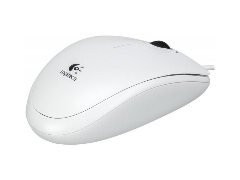 МИШКА LOGITECH B100 - Жична - White - P№ 910-003360