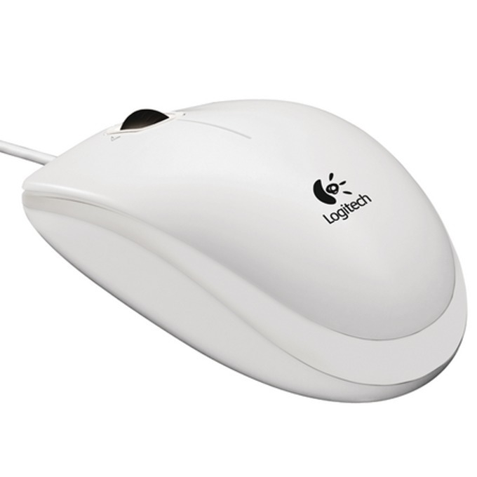 МИШКА LOGITECH B100 - Жична - White - P№ 910-003360