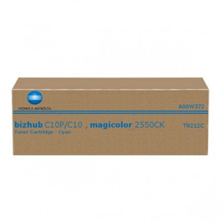 КАСЕТА ЗА KONICA MINOLTA BIZHUB C10/C10P/MC 2550CK - Cyan - TN212C (TN-212C) -  PN A00W372