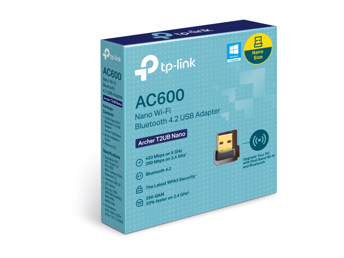 АДАПТЕР TP-LINK ARCHER T2UB NANO - Black - PN TPLACT2UBN