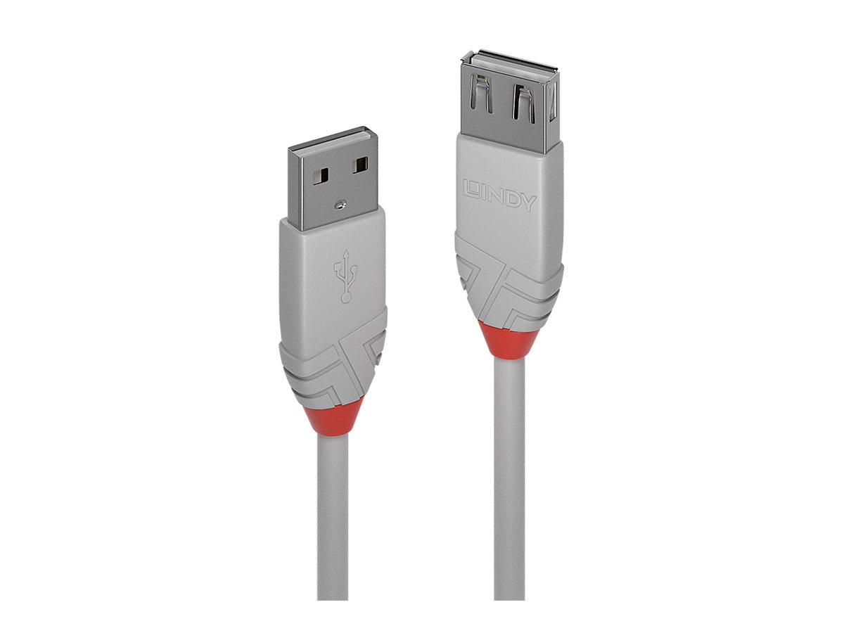 КАБЕЛ USB LINDY - USB to USB - 2,0 m - Grey - PN 36713