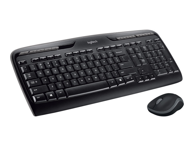 КОМПЛЕКТ МИШКА + КЛАВИАТУРА LOGITECH MK330 US - Wireless - БЕЗ БДС КИРИЛИЗАЦИЯ - without BDS Cyrillic - Black - P№ 920-003989