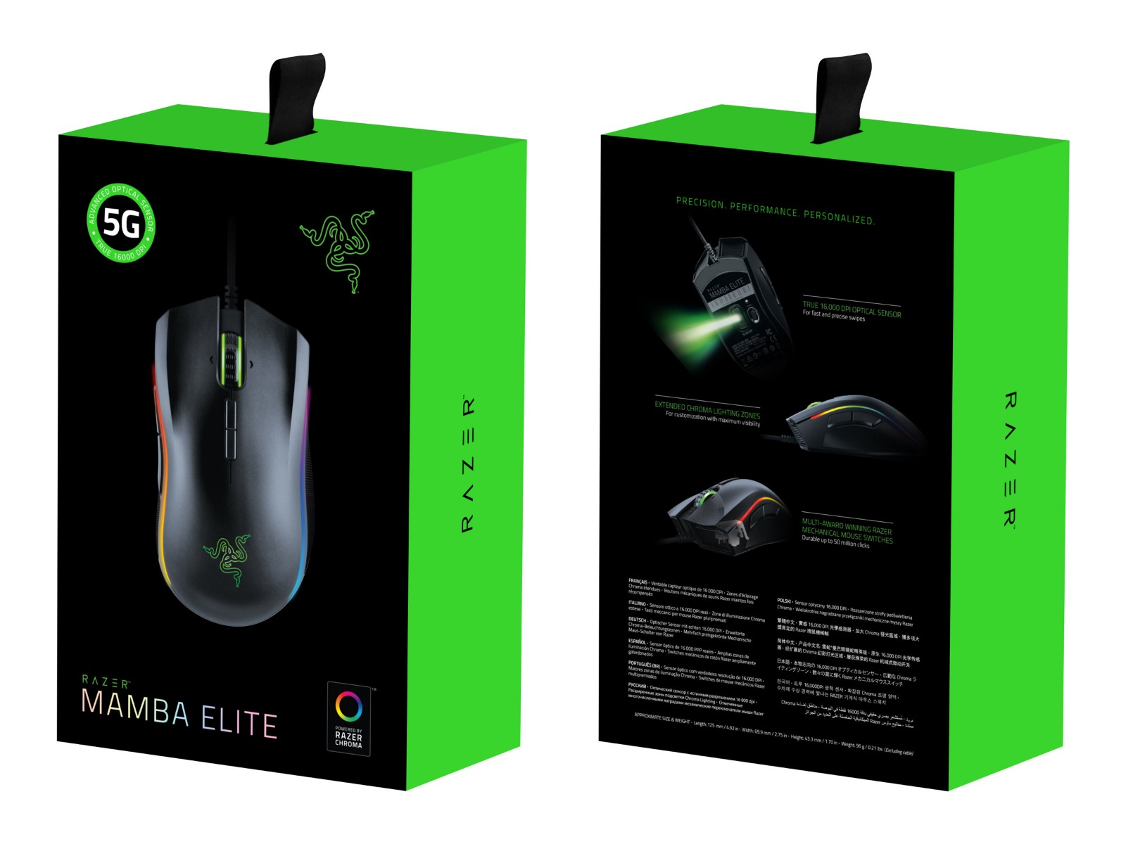 МИШКА RAZER MAMBA Wired - Black - P№ RZ01-02560100-R3M1