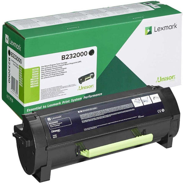 КАСЕТА ЗА LEXMARK B2338/B2442/B2546/B2650/MB2338/MB2442/MB2546/MB2650 - Black - PN B232000