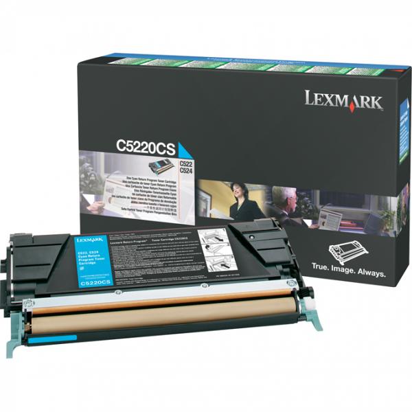 КАСЕТА ЗА LEXMARK OPTRA C522/C524/C530/C532/C534 - Cyan - Return program cartridge - PN C5220CS