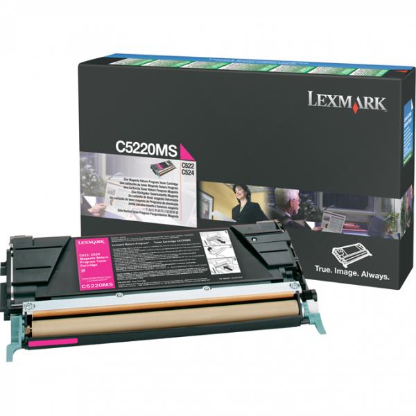 КАСЕТА ЗА LEXMARK OPTRA C522/C524/C530/C532/C534 - Magenta - Return program cartridge - PN C5220MS