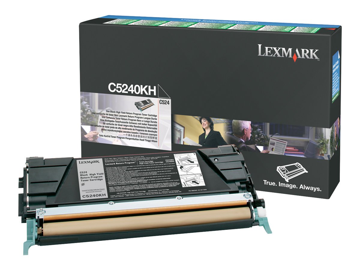 КАСЕТА ЗА LEXMARK OPTRA C524/C534 - Black - Return program cartridge - OUTLET - PN C5240KH