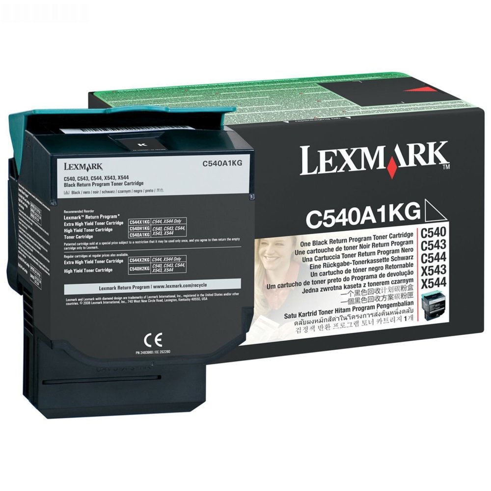 КАСЕТА ЗА LEXMARK OPTRA C540 series/X540 series - Black - Return program cartridge - P№ C540A1KG