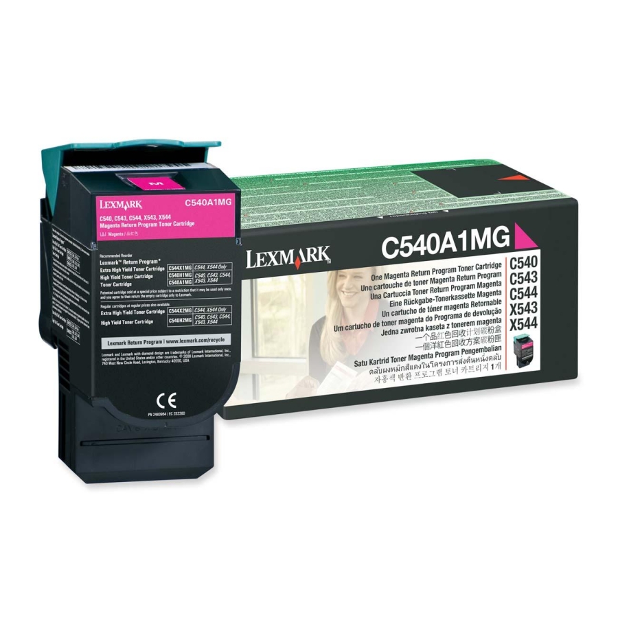 КАСЕТА ЗА LEXMARK OPTRA C540 series/X540 series - Magenta - Return program cartridge - PN C540A1MG