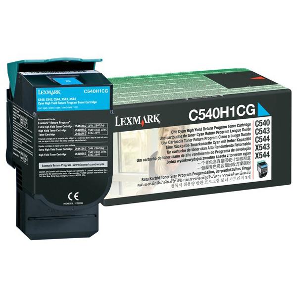 КАСЕТА ЗА LEXMARK OPTRA C540 series/X540 series - Cyan - Return program cartridge - HIGH CAPACITY - P№ C540H1CG