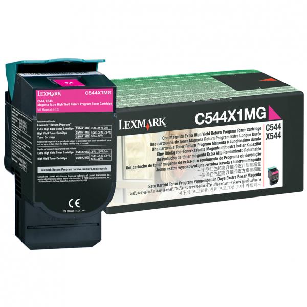 КАСЕТА ЗА LEXMARK C544dn/C544dtn/C544dw/C544n/C546dtn/X544dn/X544dtn/X544dw/X544n/X546dtn/X548de/X548de Statoil/X548dte - Magenta - EXTRA HIGH CAPACITY - PN C544X1MG