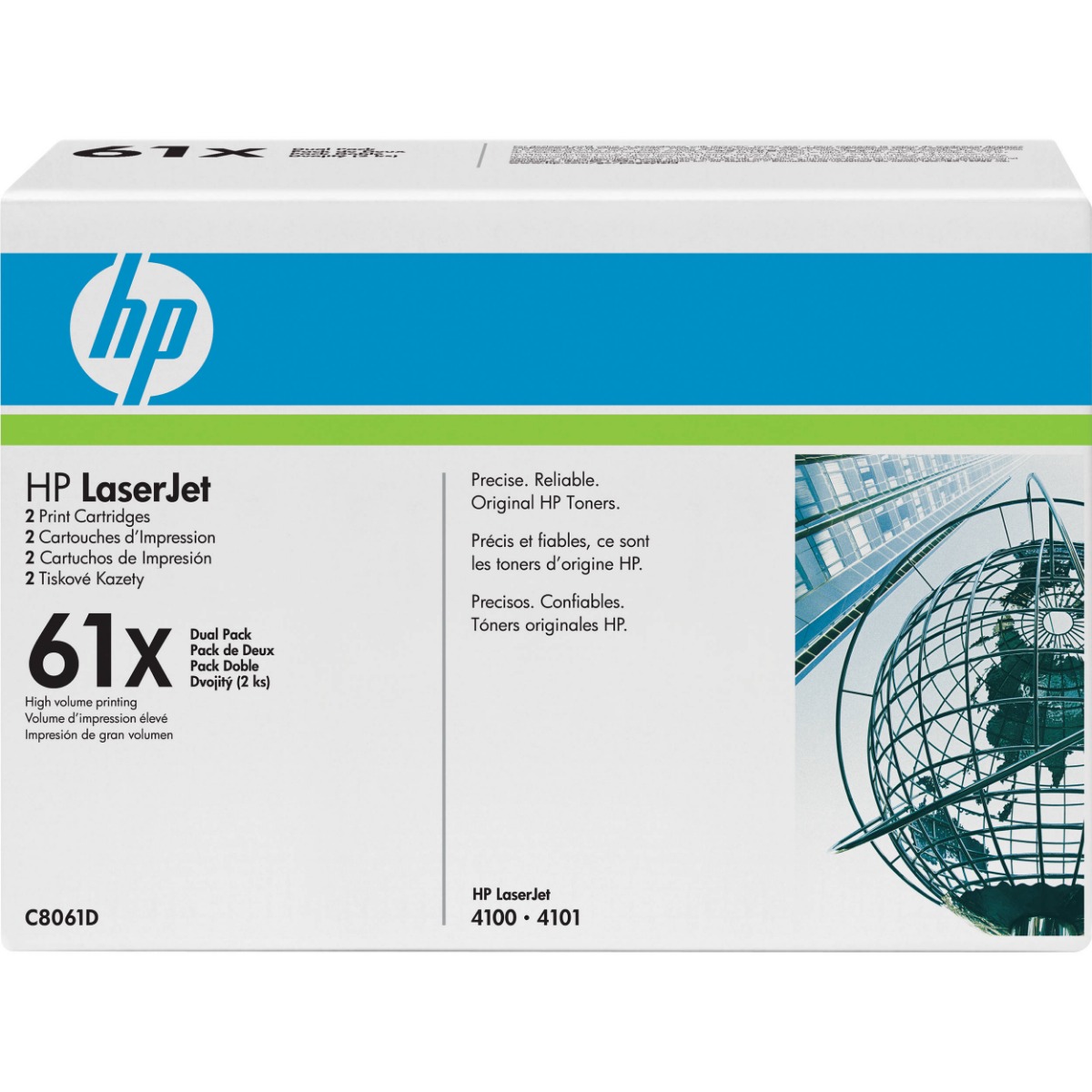 КОМПЛЕКТ 2 КАСЕТИ ЗА HP LASER JET 4100 Series - TWIN PACK - OUTLET - Black - /61X/ - P№ C8061D