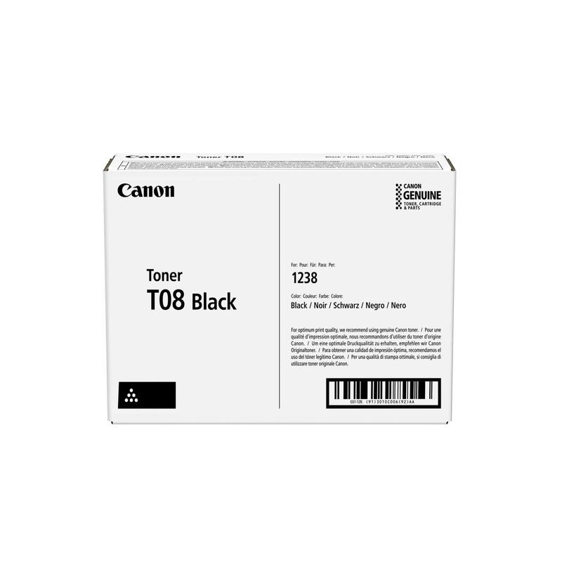 TОНЕР КАСЕТА ЗА CANON X1238 - CARTRIDGE T08 - CRGT08 (CRG-T08) - Black - PN 3010C006AA